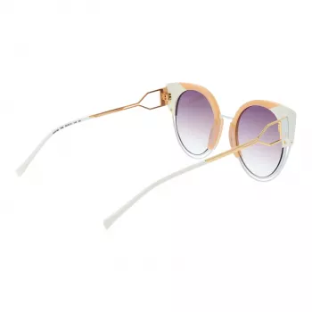 ANA HICKMANN gafas de sol mujer Cat-Eye AH3180-52P02 - montura de acetato Havana con lentes degradado marrón - 53/22/145 mm
