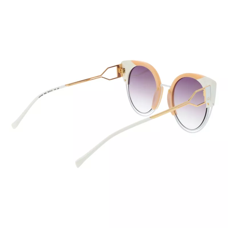 ANA HICKMANN gafas de sol mujer Cat-Eye AH3180-52P02 - montura de acetato Havana con lentes degradado marrón - 53/22/145 mm