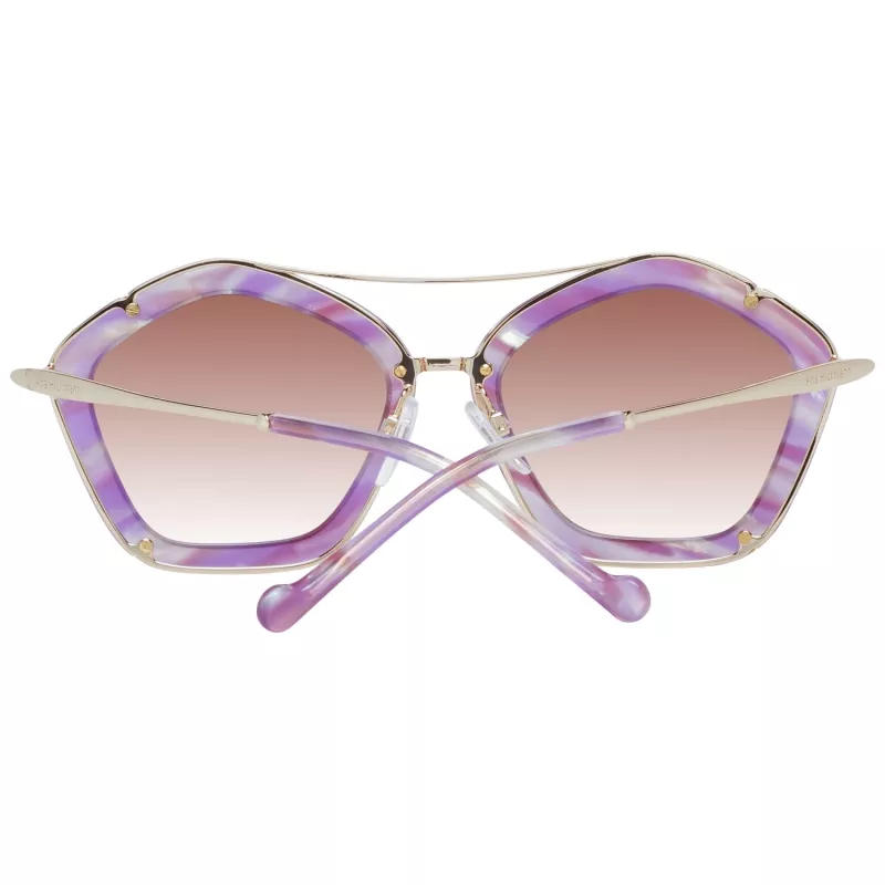 Gafas de sol mujer ANA HICKMANN AH3165-56G24 montura dorada de metal mariposa cristales marrones degradados 56/20/145 mm
