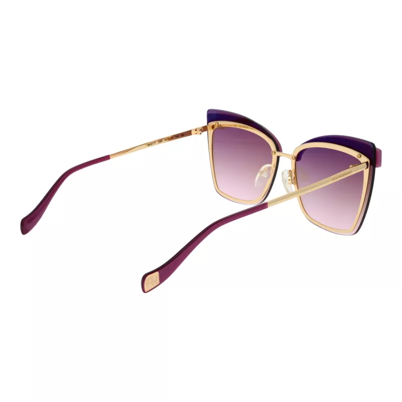Gafas de sol de mujer ANA HICKMANN AH3177-6404E montura dorada lentes degradadas marrones 64mm