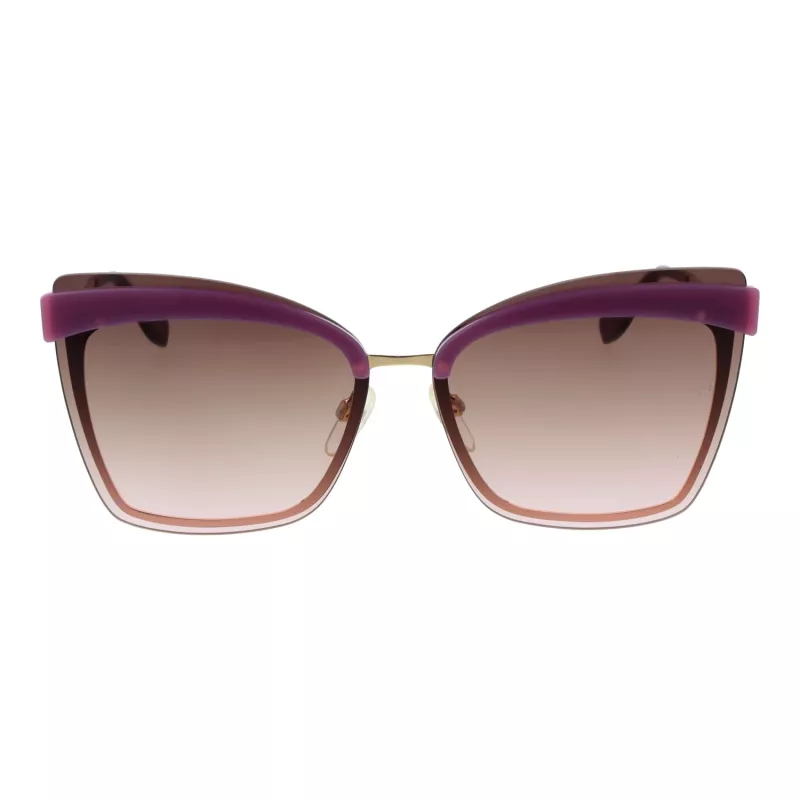 Gafas de sol de mujer ANA HICKMANN AH3177-6404E montura dorada lentes degradadas marrones 64mm