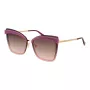 Gafas de sol de mujer ANA HICKMANN AH3177-6404E montura dorada lentes degradadas marrones 64mm