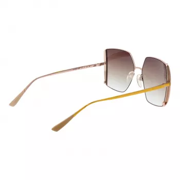 ANA HICKMANN Gafas de sol de mujer AH3189-5605B - Montura de acetato marrón, lentes de policarbonato degradado marrón, ancho de lente 57 mm, protección UV400