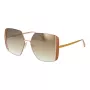 ANA HICKMANN Gafas de sol de mujer AH3189-5605B - Montura de acetato marrón, lentes de policarbonato degradado marrón, ancho de lente 57 mm, protección UV400