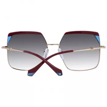 ANA HICKMANN Gafas de sol de mujer AH3253-59P02 Havana Brown Montura de acetato estilo mariposa con lentes degradadas marrones UV400