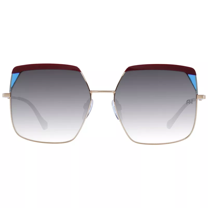 ANA HICKMANN Gafas de sol de mujer AH3253-59P02 Havana Brown Montura de acetato estilo mariposa con lentes degradadas marrones UV400