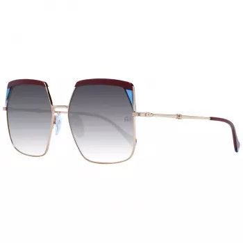 ANA HICKMANN Gafas de sol de mujer AH3253-59P02 Havana Brown Montura de acetato estilo mariposa con lentes degradadas marrones UV400
