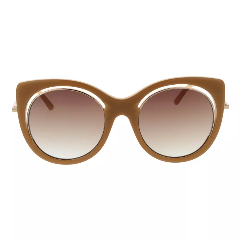 ANA HICKMANN Gafas de sol de mujer AH9265-54H02 Havana montura cuadrada de acetato cristales marrón tintados 54mm