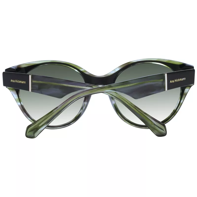 ANA HICKMANN Gafas de sol para mujer AH9345-51H01 Ojo de gato Montura de acetato Havana Lente degradada marrón UV400