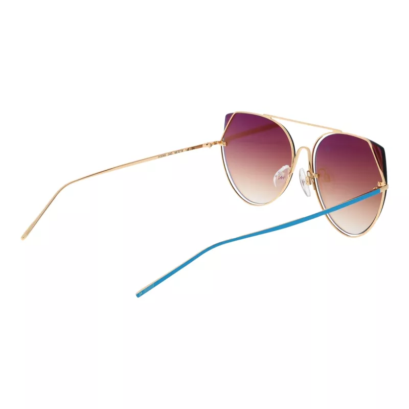 ANA HICKMANN Gafas de sol de mujer HI3068-5804D Montura metálica dorada/marrón mariposa UV400