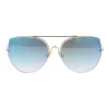 ANA HICKMANN Gafas de sol de mujer HI3068-5804D Montura metálica dorada/marrón mariposa UV400