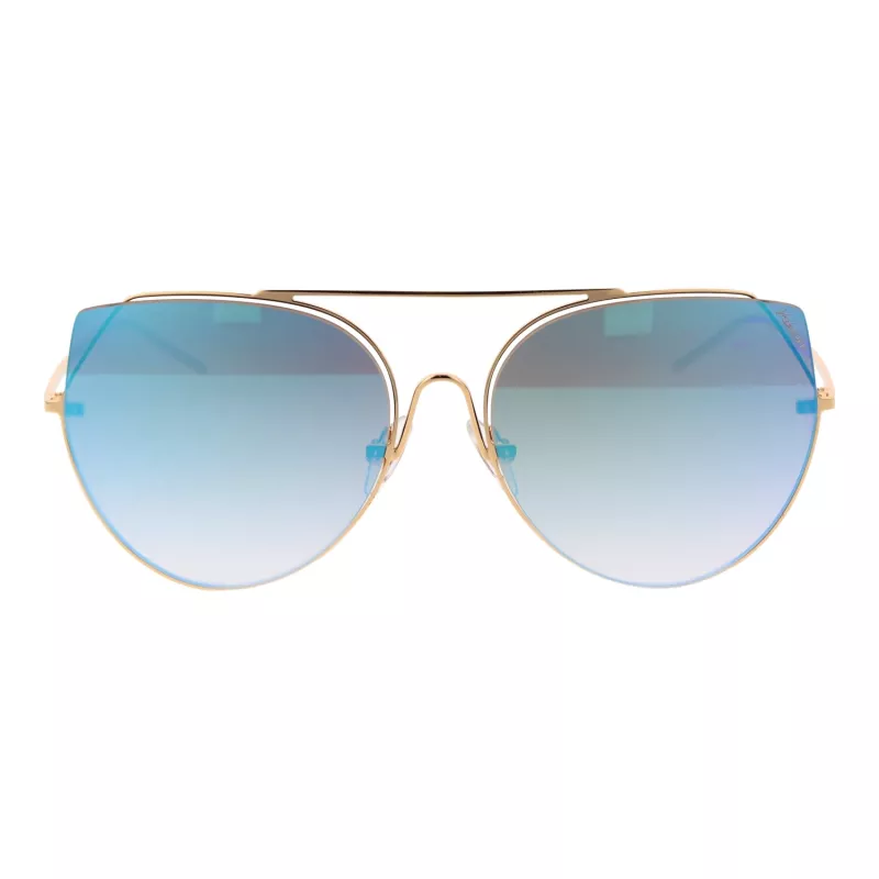ANA HICKMANN Gafas de sol de mujer HI3068-5804D Montura metálica dorada/marrón mariposa UV400