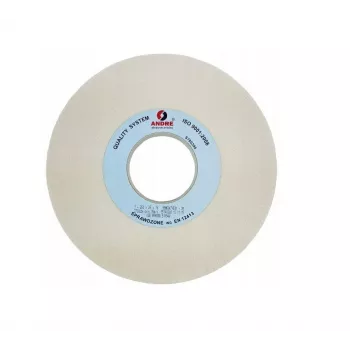 ANDRE Disco de desbaste plano 250mm x 25mm x 76mm 99A60K7VE01-35 blanco tipo 1