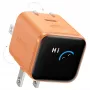 Anker Nano Charger 45W GaN USB-C Charger con ActiveShield 5.0, sensor táctil, SmartDisplay, detección de iPhone, naranja