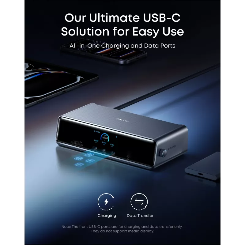 Anker Prime Docking Station (14 en 1, Triple Display, DisplayLink) | A83B33A1