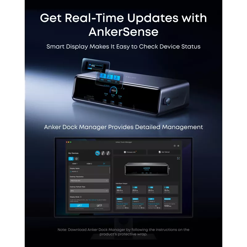 Anker Prime Docking Station (14 en 1, Triple Display, DisplayLink) | A83B33A1