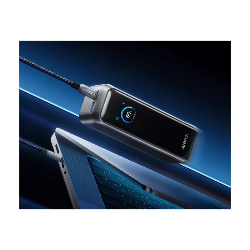 Anker Prime Batería externa 220W, 20.000 mAh, 2x USB-C y 1x USB-A, Negro