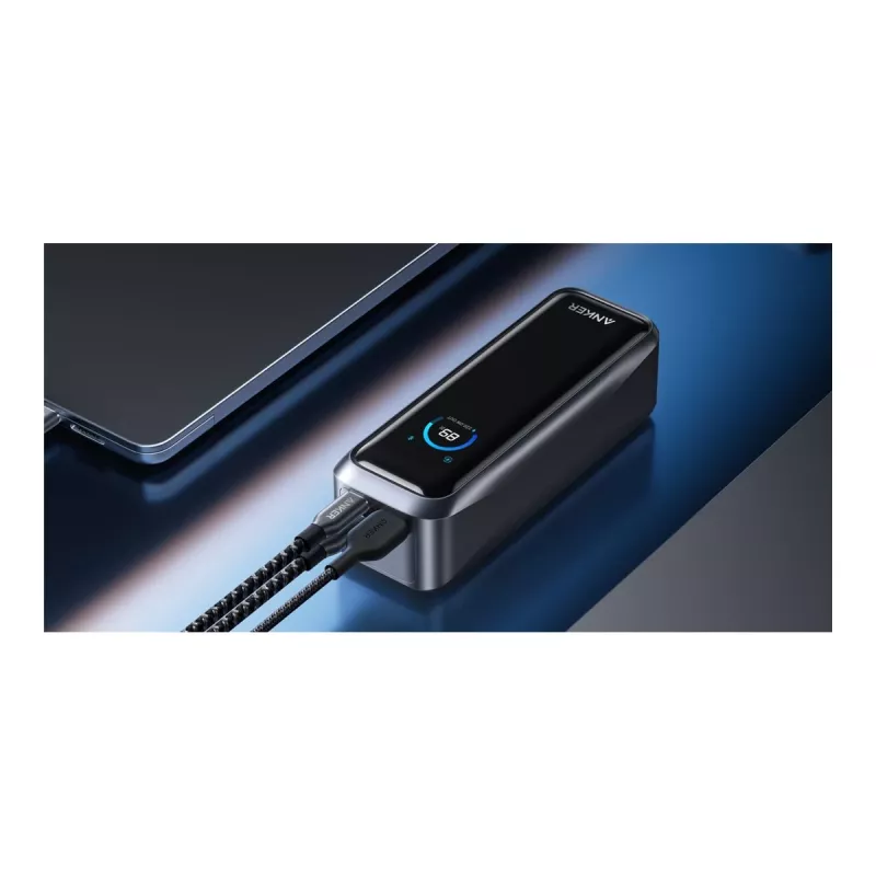 Anker Prime Batería externa 220W, 20.000 mAh, 2x USB-C y 1x USB-A, Negro