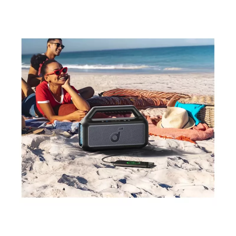 Anker Soundcore Boom 2 altavoz Bluetooth portátil 80W, IPX7 resistente al agua, negro