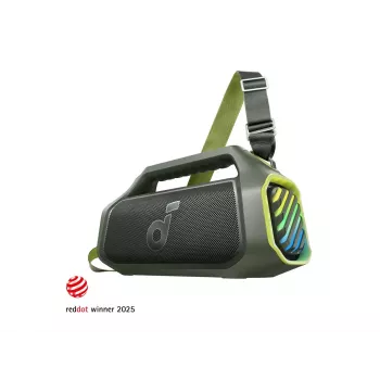 Anker Soundcore Boom 2 Plus A3134 Altavoz Bluetooth de fiesta 100W, IPX7 impermeable, verde