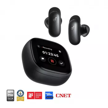 Anker Soundcore Liberty 5 Pro Max Auriculares True Wireless, Bluetooth 5.3, ANC adaptativo, 6 micrófonos, negros
