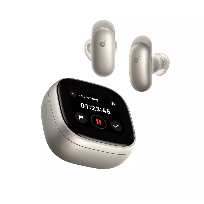 Anker Soundcore Liberty 5 Pro Max auriculares true wireless, Bluetooth, cancelación de ruido, Titanium Gold