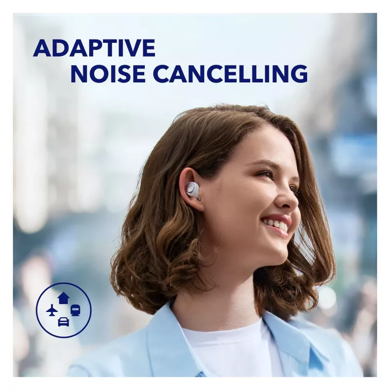 Auriculares in-ear True Wireless Anker Soundcore Space A40 con cancelación de ruido, Bluetooth 5.2, LDAC, IPX4, blanco
