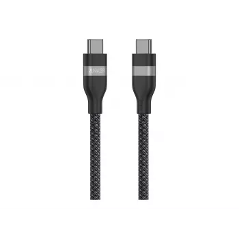 Anker cable de carga rápida USB C a USB C 240W trenzado reciclado A82E2 (1,8 m, negro)