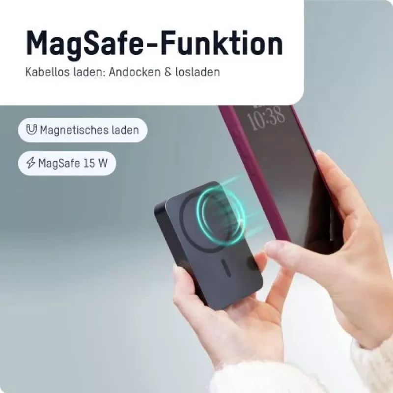 ANSMANN 1700-0199 10000 mAh batería externa inalámbrica antracita