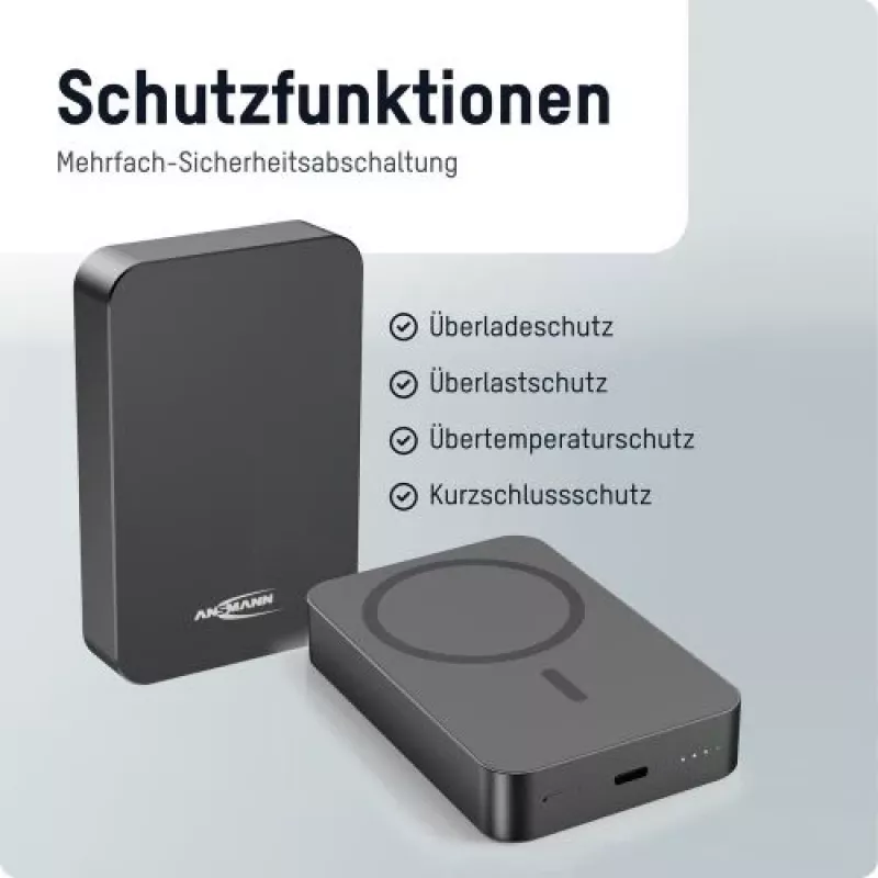 ANSMANN 1700-0199 10000 mAh batería externa inalámbrica antracita
