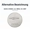 ANSMANN CR2025 Pila de botón de litio, 3V, 160mAh, blíster de 1
