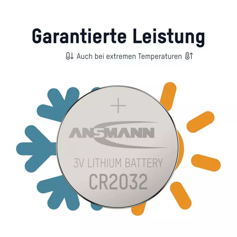 ANSMANN CR2032 Pila de botón de litio 3V 230mAh (pack de 1)