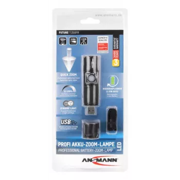 Linterna ANSMANN Future T350FR 350 lúmenes LED CREE enfoque ajustable IPX4