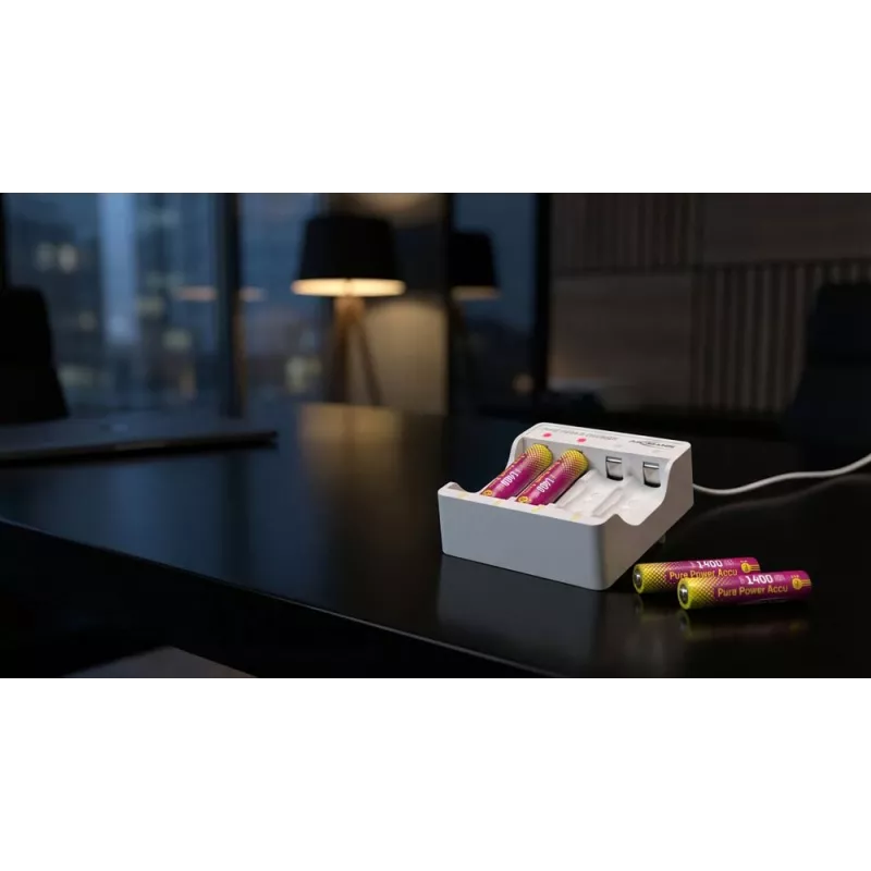 ANSMANN PurePower set AAA cargador con 4x pilas AAA 800 mAh NiMH