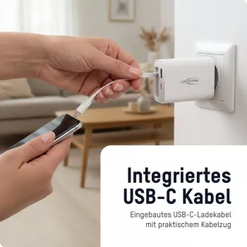 ANSMANN Cargador USB 230PD 30W blanco