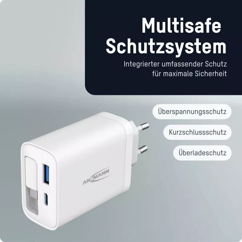 ANSMANN Cargador USB 230PD 30W blanco