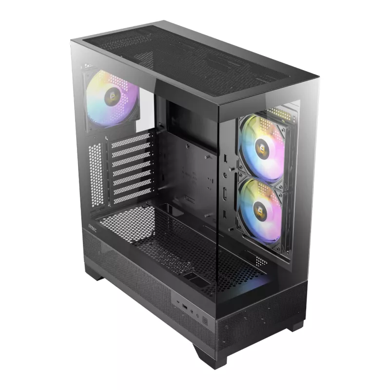 Antec CX700 ARGB B carcasa gaming semitorre - cristal templado, 4 ventiladores ARGB, soporte E-ATX, negro