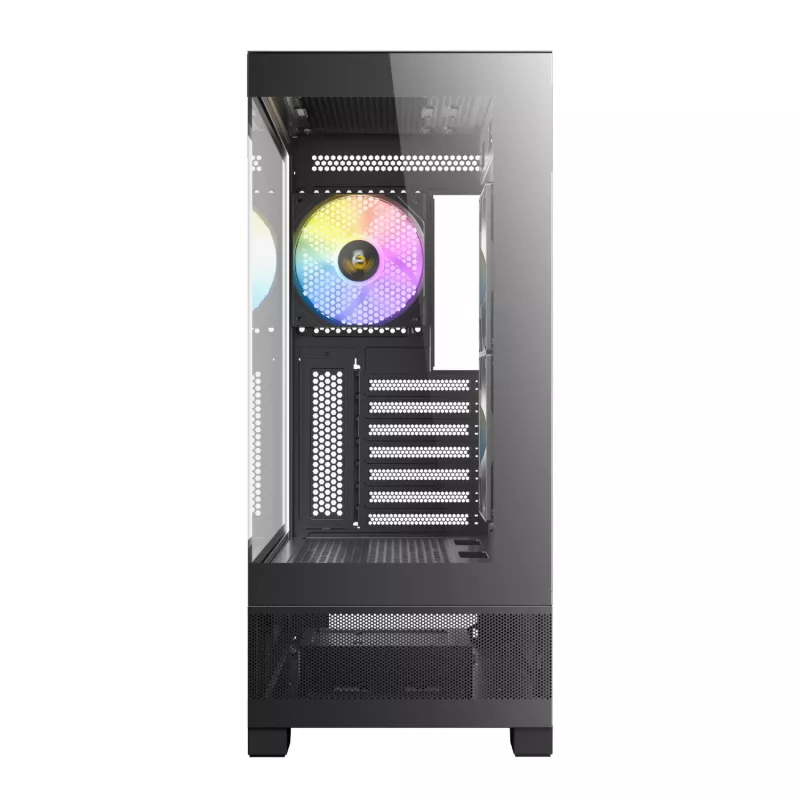 Antec CX700 ARGB B carcasa gaming semitorre - cristal templado, 4 ventiladores ARGB, soporte E-ATX, negro