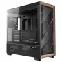 Antec Flux Pro Noctua Edition Caja Full Tower, negro/madera, con hub de ventiladores Noctua NA-FH1