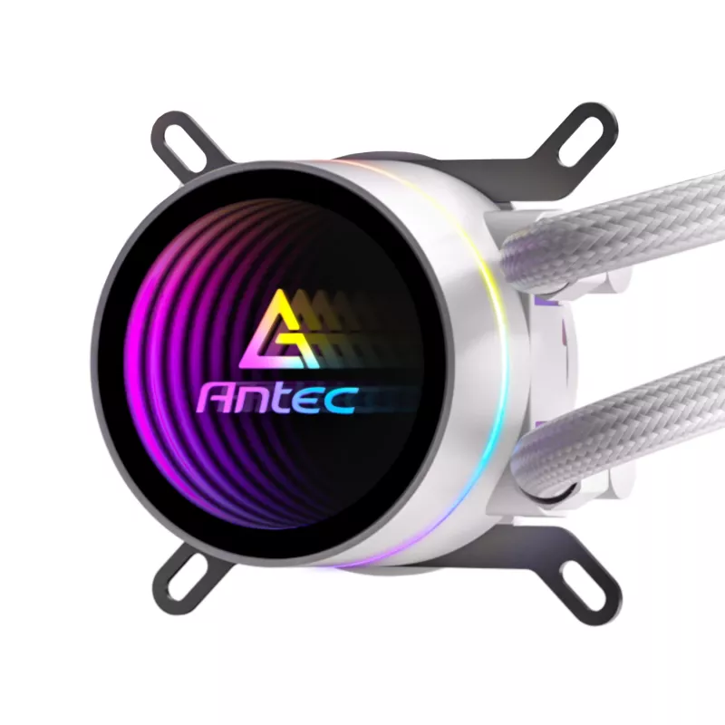 Antec Luna 360 ARGB refrigeración líquida todo en uno para CPU - Blanco, radiador 360mm, 3 ventiladores ARGB PWM de 120mm, compatible con Intel y AMD