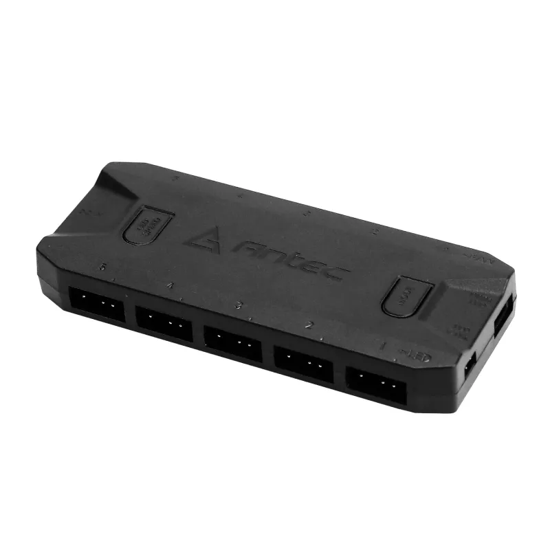 Antec Prizm 120 ARGB ventilador de carcasa pack de 5 + controlador - negro