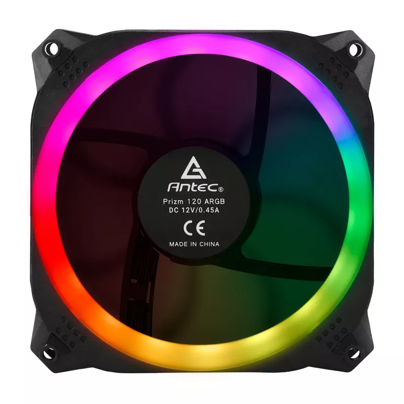 Antec Prizm 120 ARGB ventilador de carcasa pack de 5 + controlador - negro