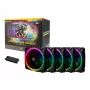 Antec Prizm 120 ARGB ventilador de carcasa pack de 5 + controlador - negro