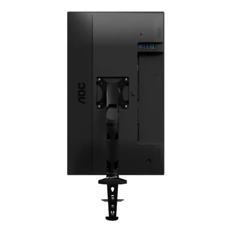 AOC AS110D0 Brazo de monitor articulado individual – Fijación de escritorio – Aluminio – Negro – para LCD de hasta 27 inch