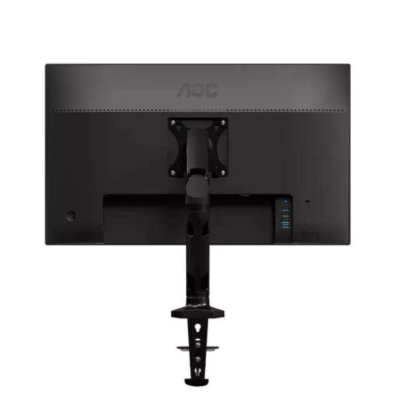 AOC AS110D0 Brazo de monitor articulado individual – Fijación de escritorio – Aluminio – Negro – para LCD de hasta 27 inch