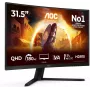 AOC CQ32G4 31,5 pulgadas QHD monitor gaming curvo, 165Hz, 1ms, VA, FreeSync Premium, HDR10 (reacondicionado)
