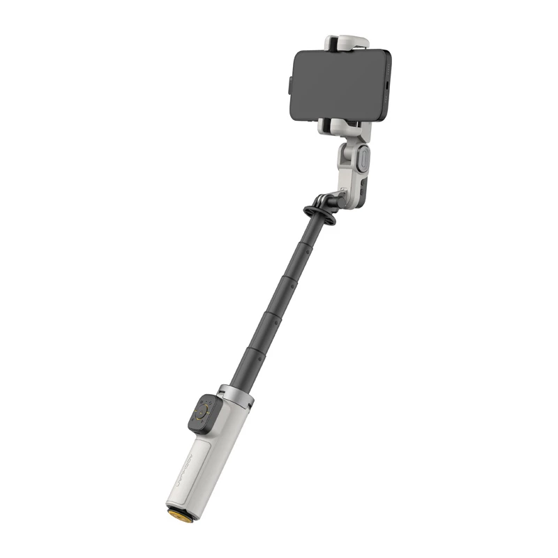 AOCHUAN M3 Pro gimbal trípode IA palo selfie 180 cm con lámpara LED e iluminación RGB negro
