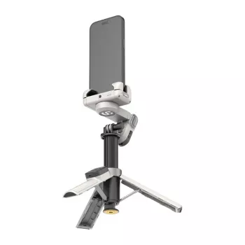 AOCHUAN M3 Pro gimbal trípode IA palo selfie 180 cm con lámpara LED e iluminación RGB negro