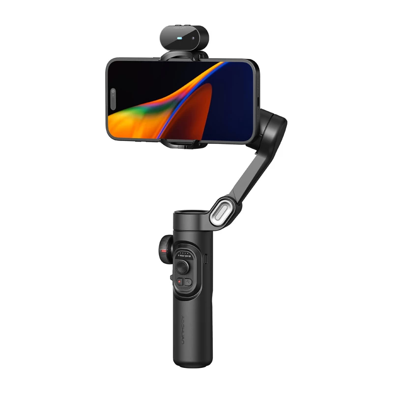 AOCHUAN Smart XE estabilizador gimbal de 3 ejes con seguimiento IA y control por gestos para smartphone, negro