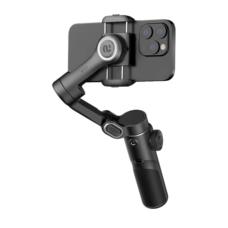 AOCHUAN X2 Standard estabilizador gimbal para smartphone con reconocimiento de gestos y palo selfie, negro